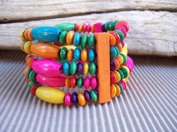 colourful beaded bracelet