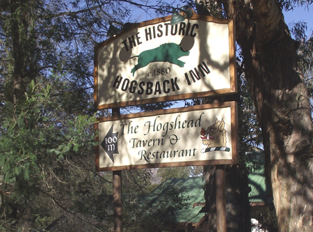 inn and tavern sign in Hogsback