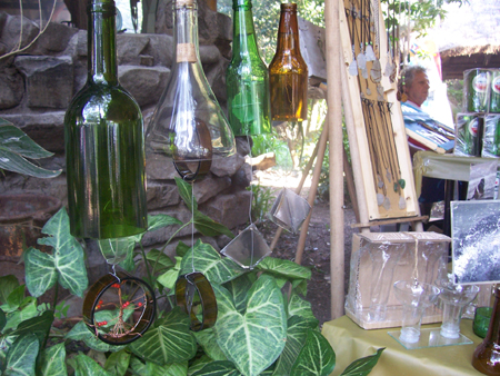 upcycling of glass bottles