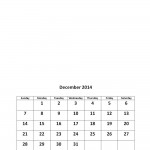 December 2014 free calendar