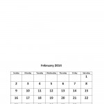 Free February 2014 calendar