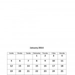 January 2014 calendar