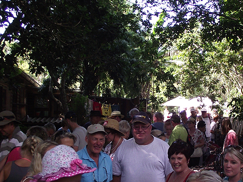 Busy Yellowwood Forest Market in Morgan Bay - at a  Christmas Market at Yellowwood Forest on 23 December 2014 